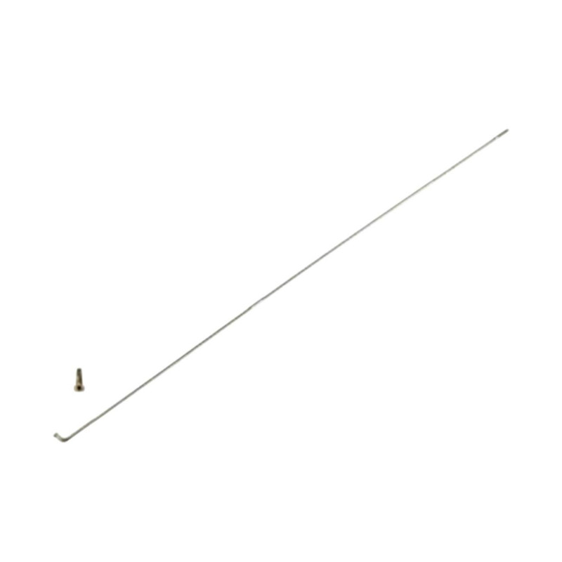 RAYON 2.3 MM INOX ARGENT  L256 AVEC ECROU (X1) MACH1