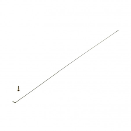 RAYON 2.3 MM INOX ARGENT  L256 AVEC ECROU (X1) MACH1