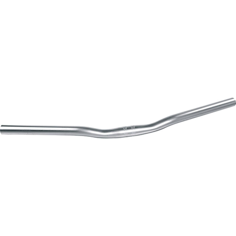 CINTRE VELO CITY ACIER  D25.4 ARGENT ERGOTEC LADY TOWN L700MM HAUT.16MM 30° 410GR (LEVEL 4