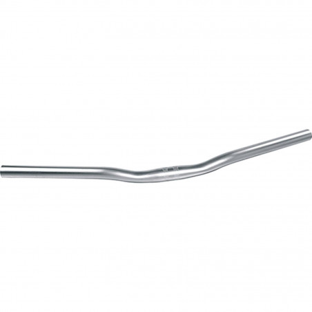 CINTRE VELO CITY ACIER  D25.4 ARGENT ERGOTEC LADY TOWN L700MM HAUT.16MM 30° 410GR (LEVEL 4
