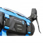 SACOCHE VELO CINTRE M WAVE 100 % WATERPROOF NOIR/BLEU VOLUME 10L (590X230MM)