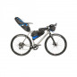 SACOCHE VELO CINTRE M WAVE 100 % WATERPROOF NOIR/BLEU VOLUME 10L (590X230MM)