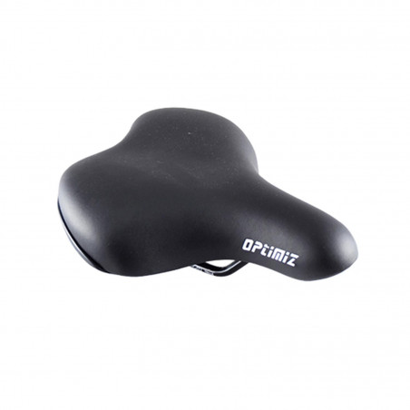 SELLE LOISIR OPTIMIZ CONFORT MIXTE NOIR RAIL ACIER (238 X 146MM)