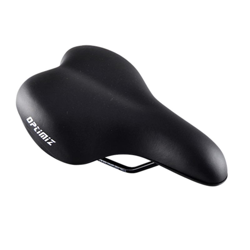 SELLE LOISIR OPTIMIZ CONFORT MIXTE NOIR RAIL ACIER (251 X 283MM)