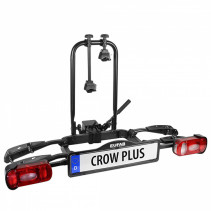 PORTE VELO SUR ATTELAGE PLATEFORME EUFAB CROW PLUS PLIABLE  2 VELOS (EXTENSIBLE 3EME VELO)