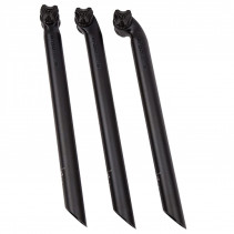 TIGE DE SELLE D27.2 ALU L400 ROUTE/VTT ERGOTEC NOIR DEPORT 0 MM (LEVEL 5)