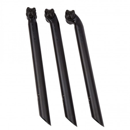 TIGE DE SELLE D31.6 ALU L400 ROUTE/VTT ERGOTEC NOIR DEPORT 0 MM (LEVEL 5)