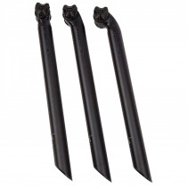 TIGE DE SELLE D30.9 ALU L400 ROUTE/VTT ERGOTEC NOIR DEPORT 10 MM (LEVEL 5)