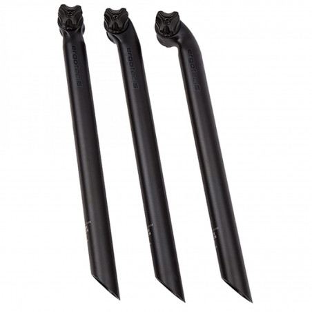 TIGE DE SELLE D30.9 ALU L400 ROUTE/VTT ERGOTEC NOIR DEPORT 10 MM (LEVEL 5)