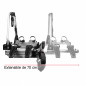 PORTE VELO SUR ATTELAGE PLATEFORME EUFAB SD260 2 VELOS POUR PORTE BATTANTE (FOURGONS/CC)