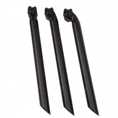 TIGE DE SELLE D31.6 ALU L400 ROUTE/VTT ERGOTEC NOIR DEPORT 10 MM (LEVEL 5)