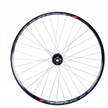 Roue vtt 27.5" av jante noir mach1 trucky boost tub.ready. disque 6t axe traversant 15x110