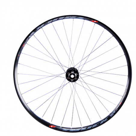 Roue vtt 27.5" av jante noir mach1 trucky boost tub.ready. disque 6t axe traversant 15x110