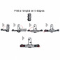 PORTE VELO SUR ATTELAGE PLATEFORME EUFAB PREMIUM 2 PLUS PLIABLE INCLINABLE VAE/ E BIKE ALU