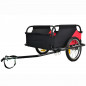 Remorque utilitaire cargo (l70- l57.5-h32) noir/rouge fix moyeu (roue 16") charge max 60kg