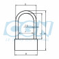 ANTIVOL VELO U 140 X 230MM ABUS GRANIT XPLUS 540   SUPPORT