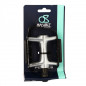 PEDALE VTT ALU OPTIMIZ ARGENT/NOIR D9/16  (PR) (CALES-PIED ADAPTABLE)