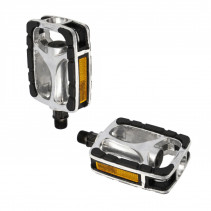 PEDALE CITY/URBAIN ALU OPTIMIZ NOIR SURFACE ANTI DERAPANTE D 9/16 (PR)