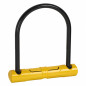 ANTIVOL VELO U 110X 160MM ABUS 402 MINI JAUNE   SUPPORT