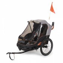 Remorque/poussette enfant bobike moobe gris charge maxi 44kg