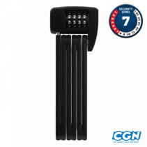 ANTIVOL VELO PLIABLE  A CODE L 85CM ABUS BORDO COMBO LITE 6055C/85 NOI R   SUPPORT