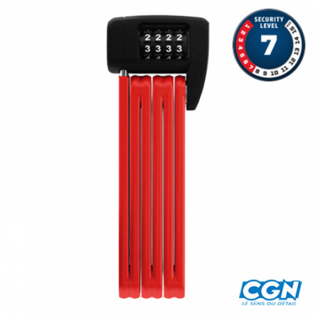 ANTIVOL VELO PLIABLE  A CODE L 85CM ABUS BORDO COMBO LITE 6055C/85 ROU GE   SUPPORT