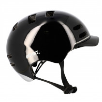 CASQUE URBAIN OPTIMIZ O370 NOIR BRILLANT IN MOLD T.M (LED ET CLIGNO INTEGRE) - PRIX NET