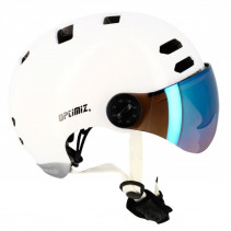 CASQUE URBAIN OPTIMIZ O390 BLANC BRILLANT IN MOLD T.M (CLIGNO/BLUETOOTH) PRIX NET