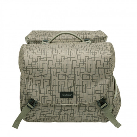 SACOCHE VELO PORTE BAGAGE A PONT NEWLOOXS MONDI JOY IVY BEIGE RACKTIME -38 LITRES- 370X320