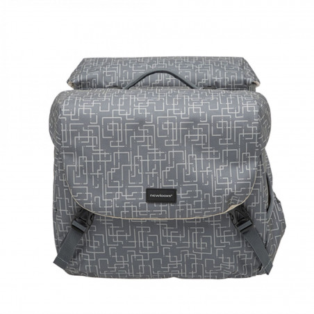 SACOCHE VELO PORTE BAGAGE A PONT NEWLOOXS MONDI JOY IVY GRIS RACKTIME -38 LITRES- 370X320X