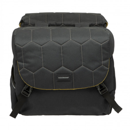 SACOCHE VELO PORTE BAGAGE A PONT NEWLOOXS MONDI JOY QUILTED NOIR UNI -38 LITRES- 370X320X1