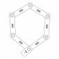 ANTIVOL VELO PLIABLE  A CLE L 80CM ABUS BORDO UGRIP 5700/80 JAUNE   SUPPORT