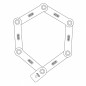 ANTIVOL VELO PLIABLE  A CLE L 100CM ABUS BORDO BIG UGRIP 5700K/100 JAUN E   SUPPORT