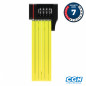 ANTIVOL VELO PLIABLE  A CODE L 80CM ABUS BORDO UGRIP 5700C/80 JAUNE    SUPPORT