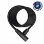ANTIVOL VELO SPIRAL A CLE D 8 X 1.50M ABUS STAR 4508K NOIR SANS SUPPORT