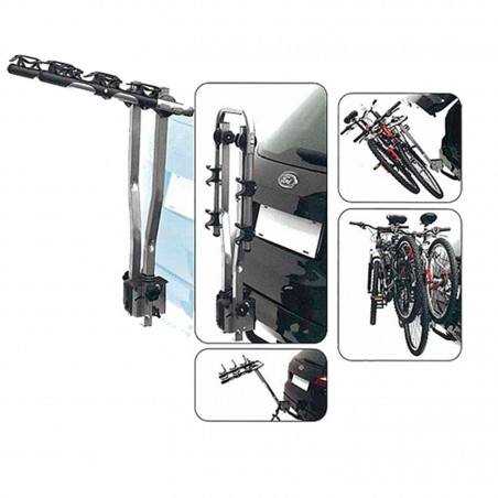 PORTE VELO SUR ATTELAGE SUSPENDU PERUZZO AREZZO INCLINABLE ACIER 3 VELOS