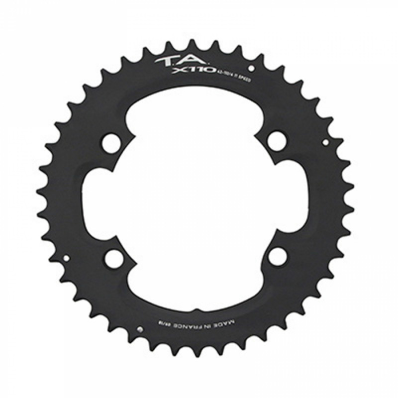 PLATEAU ROUTE 4BRA D.110 POUR SHIMANO ULTEGRA R8000 - 6800 TA X110 49DTS EXTERIEUR COMPATIBLE SHIMANO 105  5800 R7000-DURA ACE
