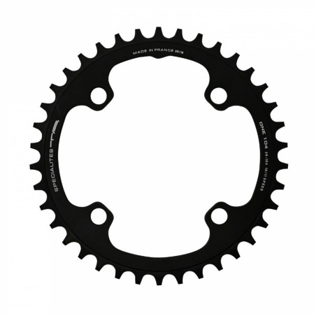 PLATEAU VTT 4BRA D.104 TA ONE 38DTS MONO NOIR MAT ALU POUR SHIMANO - SRAM - RACE FACE - FSA 10-11-12V.