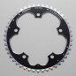 PLATEAU ROUTE 5BRA D.130 STRONGLIGHT 46DTS EXTERIEUR NOIR ALU 7075 TYPE SHIMANO  9-10V.