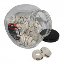 FOND DE JANTE TRESSE ADHESIF LARGEUR 16mm LONGUEUR 2M (JARRE DE 30 ROULEAUX)