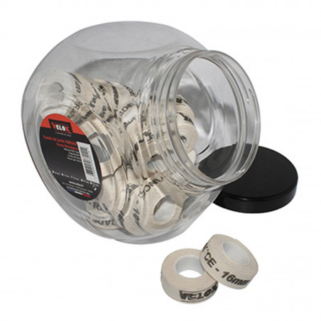 FOND DE JANTE TRESSE ADHESIF LARGEUR 16mm LONGUEUR 2M (JARRE DE 30 ROULEAUX)