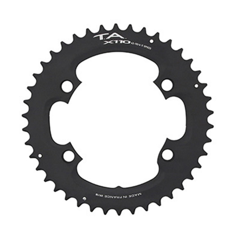 PLATEAU ROUTE 4BRA D.110 POUR SHIMANO ULTEGRA R8000 - 6800 TA X110 53DTS EXTERIEUR COMPATIBLE SHIMANO 105  5800 R7000-DURA ACE