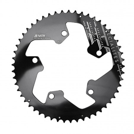 PLATEAU ROUTE 5BRA D.110-130 POUR PEDALIER LOOK ZED TA 53DTS EXTERIEUR NOIR ALU 7075 10-11V.