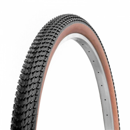 Pneu gravel 27.5x2.10 ts Deli quanta pro anticrevaison 1.3mm noir/marron tan sa-270