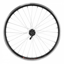 Roue vtt 20" avant kargo - vae - e-bike disc alu noire double paroi moyeu Shimano tx500  (renforce) rayon zing