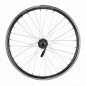 Roue vtt 20" kargo - vae - e-bike arriere disc et v-brake noire double paroi avec oeillets moyeu 500 cassette 10-9-8v.