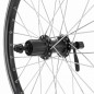 Roue vtt 20" kargo - vae - e-bike arriere disc et v-brake noire double paroi avec oeillets moyeu 500 cassette 10-9-8v.
