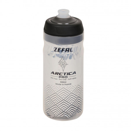 Bidon Zefal isotherm arctica 55 pro argent/noir 550ml (isotherme 2h30)