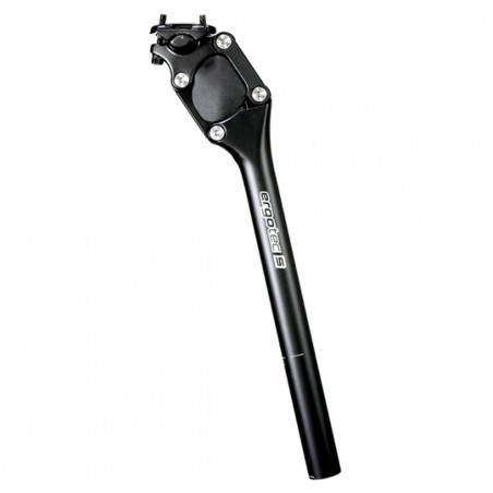 TIGE DE SELLE D30.9 SUSPENSION A PARALLELOGRAMME ALU L350  ERGOTEC NOIR DEB 27MM