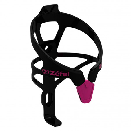 PORTE BIDON ZEFAL PULSE A2 NOIR/ROSE AVEC LIEN ELASTOMERE 26G